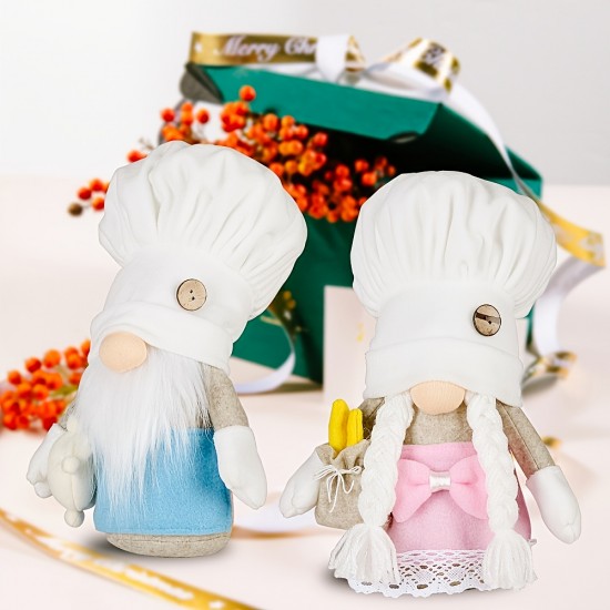 1pc, White Chef Hat Figure Doll