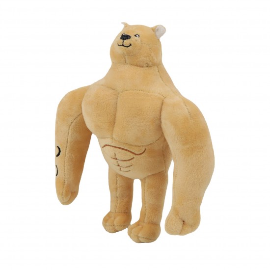 9.8inch  Plush Toy Backrooms Buff Doge Horror Game Figure Stuffed Doll Soft Stuffed Animal Toy For Kids Fans