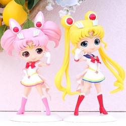 16cm Sailor Moon Doll Hand-made Solid PVC Moon Princess Water Ice Moon Moon Hare Small Rabbit Creative Gift