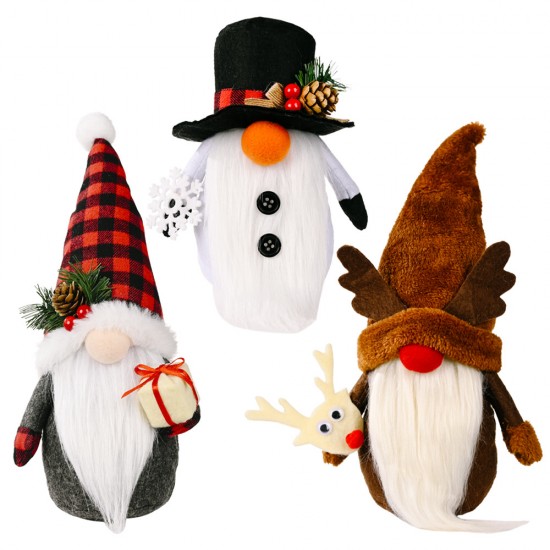 Christmas decorations  1pc Christmas Long Doll Ornament, Cute Christmas Faceless Decoration