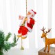 Climbing Beads Santa Claus Musical Electric Doll, Climbing Rope Christmas Gifts, Christmas Ornaments, Battery Not Included